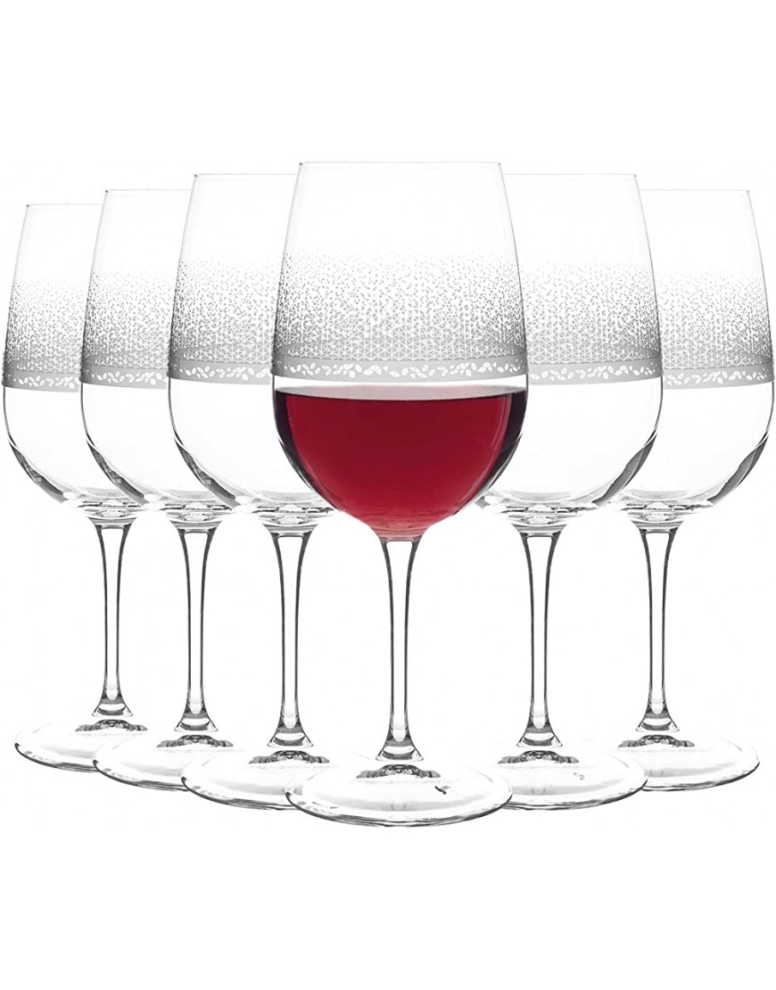 Bormioli Rocco Inventa Rouge Verres à vin Classique Italienne Blanc Verres à Pied Gobelets 500ml Paquet de 12 - BN277AMEU