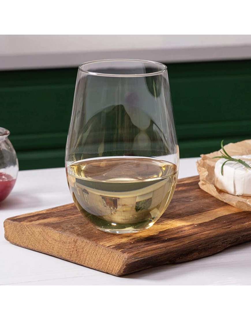 Krosno Grande Verre à Vin Blanc sans Pied | Lot de 6 | 500 ML | Collection Harmony | Parfait la Maison Les Restaurants Les Fêtes | Lavable au Lave-vaisselle - B9A51IOCF