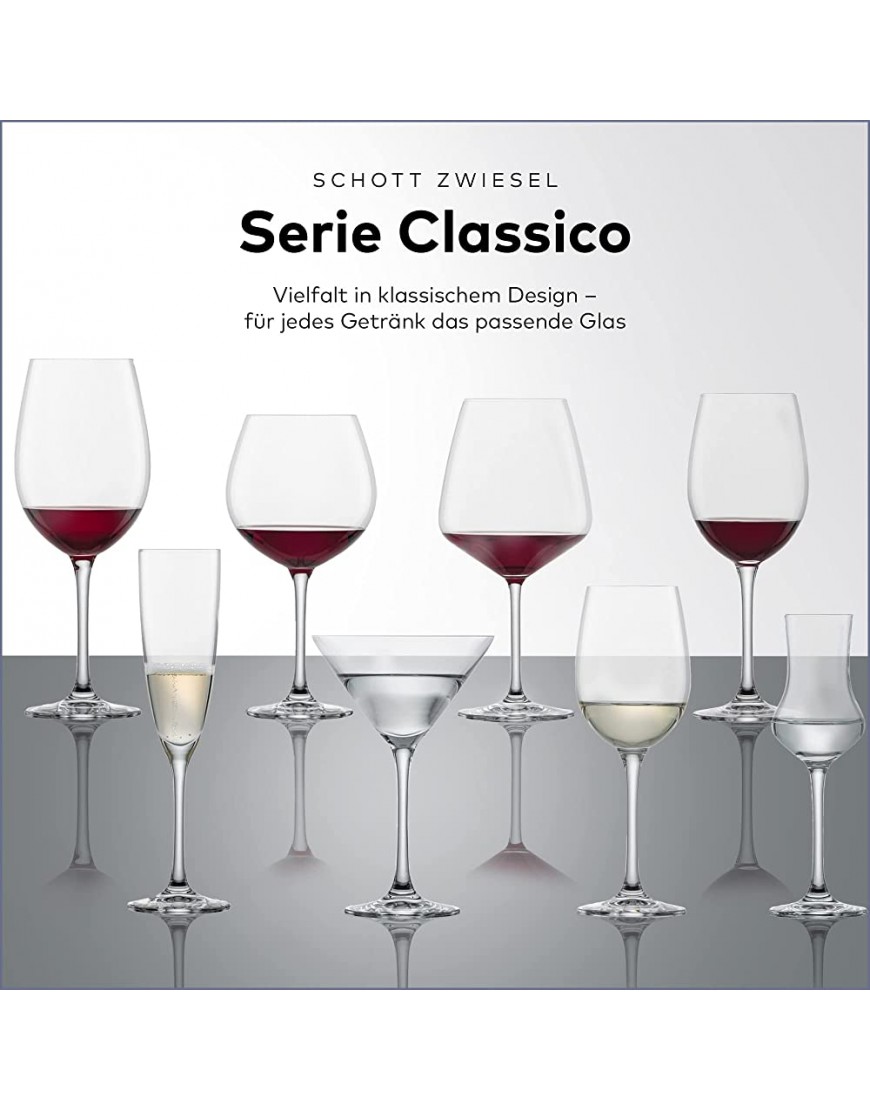 Schott Zwiesel 106221 Classico Coffret de 6 Verres à Vin Cristal Transparent 31,2 cl - B97N2FIOI