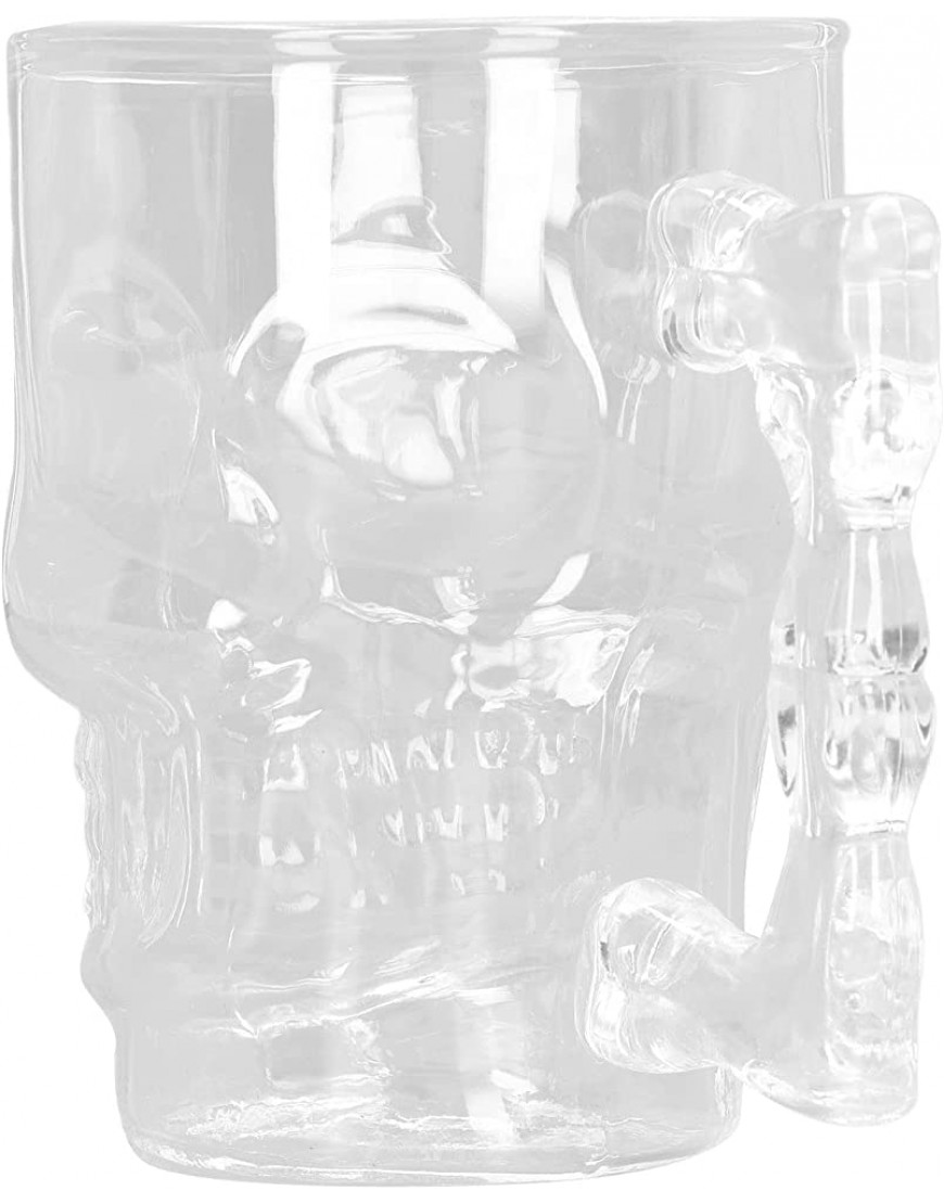 KOSDFOGE 500ml Chope À Bière en Verre À Haute Borosilicate Crâne Tasse À Bière KTV Bar Whisky Tasse Pour La Fête de La Maison - B7Q71QNYV
