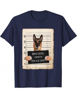Belgian Malinois Dog mug shot T-Shirt - B7E1MQHIO