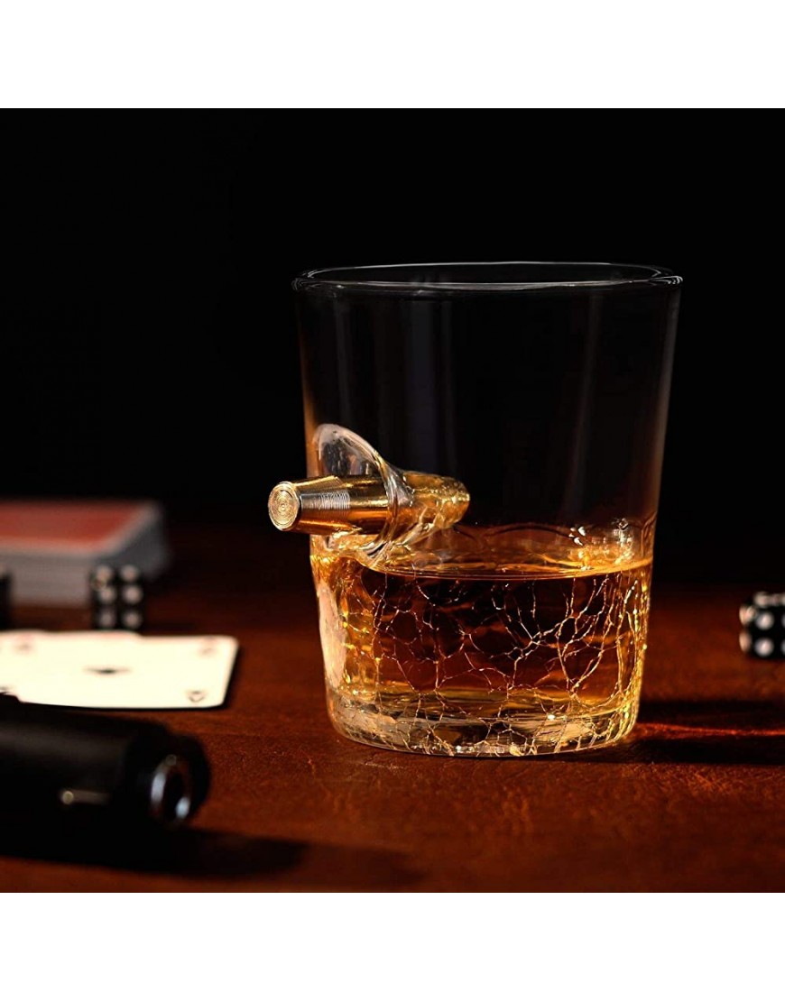 CKB Ltd Verre à spiritueux fantaisie avec balle intégrée 300 ml pour scotch bourbon whisky brandy - B5N9WUDTV