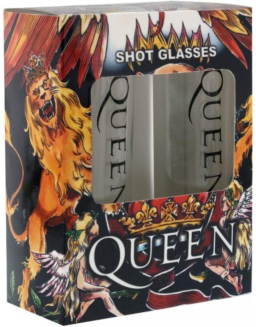 Queen Crest Unisexe Lot de verres à shots transparent Verre - BEK9HRIPG
