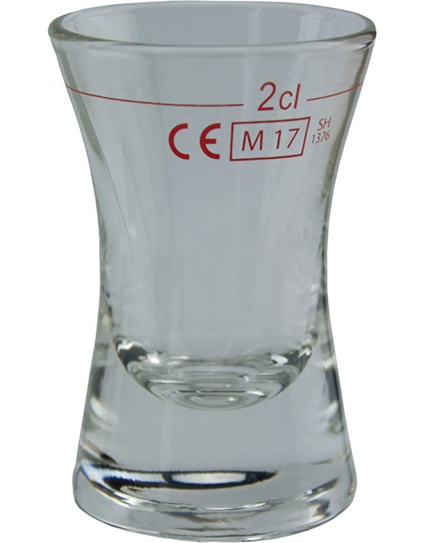 TableRoc 702620 Wachtmeister Lot de 24 verres à shot avec anneau rotatif à 2 cl Verre transparent 28 ml - B7M51VBJE