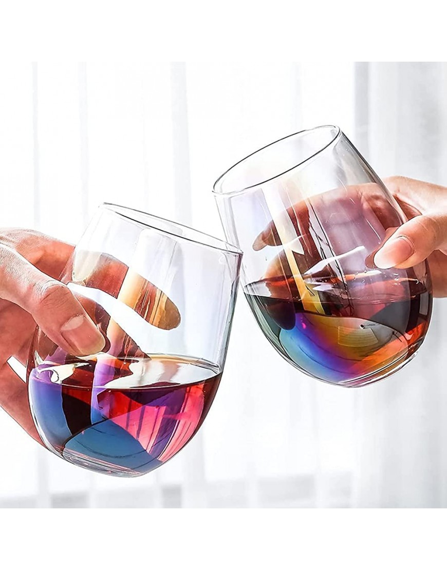 Kvittra Stemless Wine Glasses Grand verre à vin rouge ou blanc Lot de 4 Vine Gifts for Women,Her,Sister,Daughter,Mom,Wedding,Anniversary,Birthday,Christmas - B8DHHBABQ