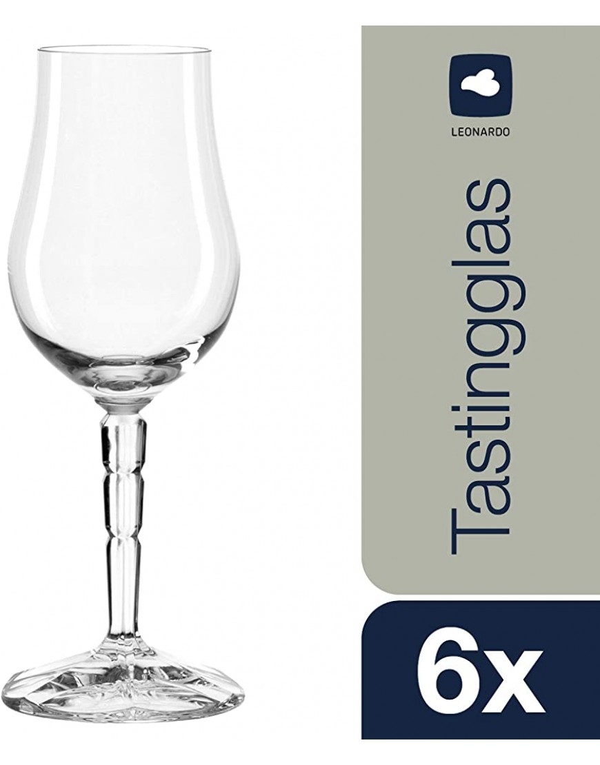 Leonardo Spiritii 022750 Lot de 6 verres à whisky à manche biseauté et passant au lave-vaisselle 190 ml - B776JEGCS