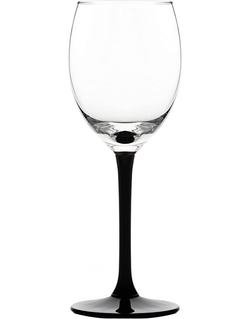 Libbey Verre à vin rouge Contro – 330 ml 33 cl 6 pièces Base noire Vont au lave-vaisselle Qualité supérieure - BHAE7NJBO