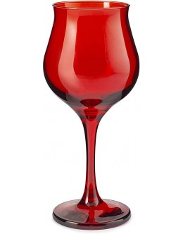 Pasabahce 518728 Wavy Lot de 6 verres à vin en verre rouge 37 cl - B7ADHFGFT