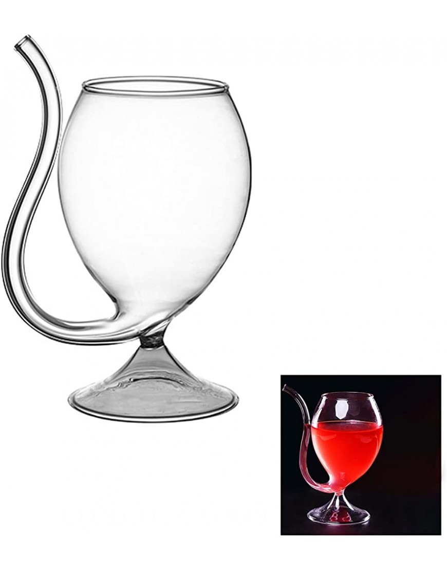 YQYAZL Lot de 2 verres à vin vampire avec paille Pour vin champagne jus whisky maison bar fête club - BKE53ATVL