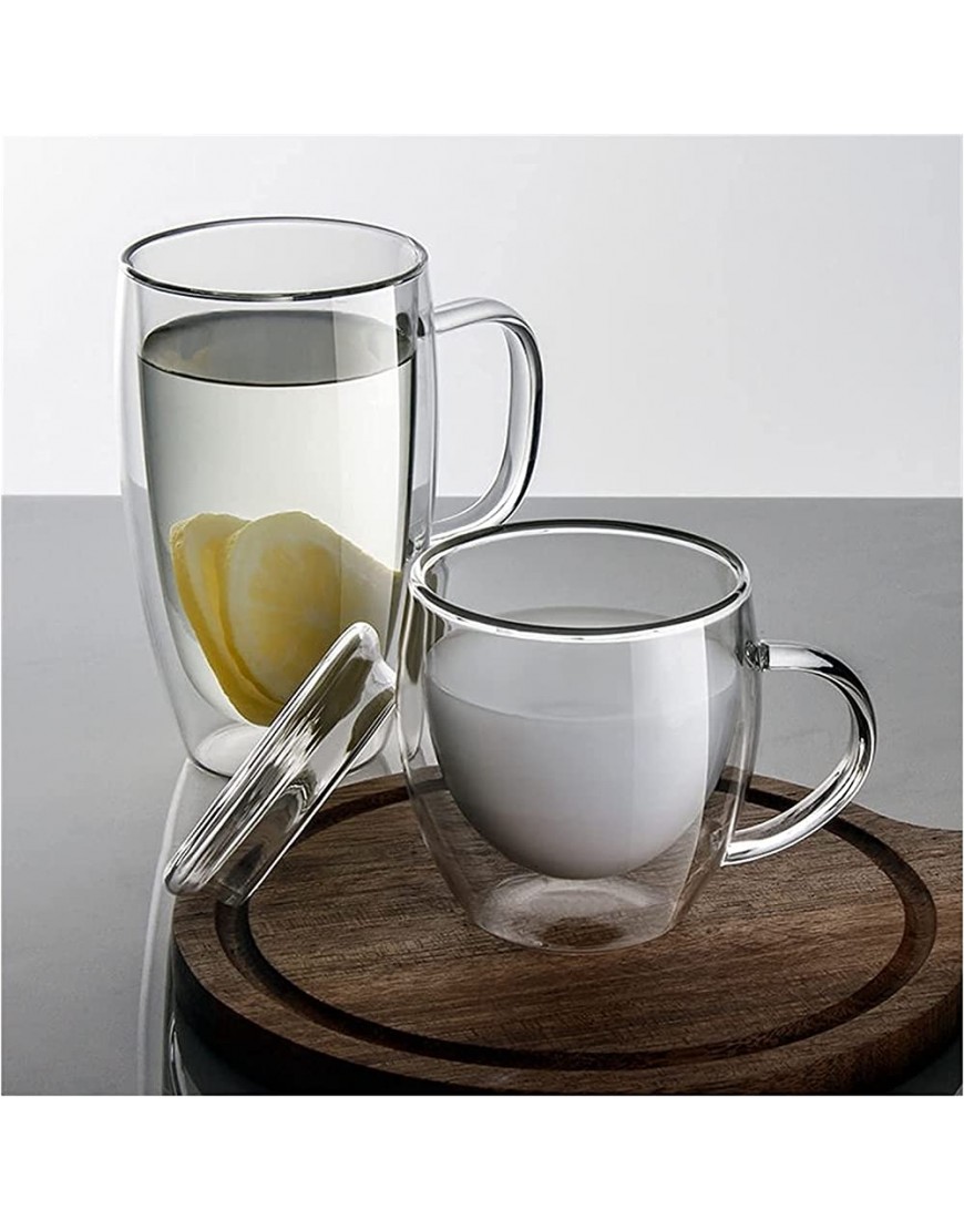 1 tasse à café avec couvercle à double paroi pour bière whisky eau tasse à thé capacité : 350 ml couleur : couvercle en verre - B19QQAUCG