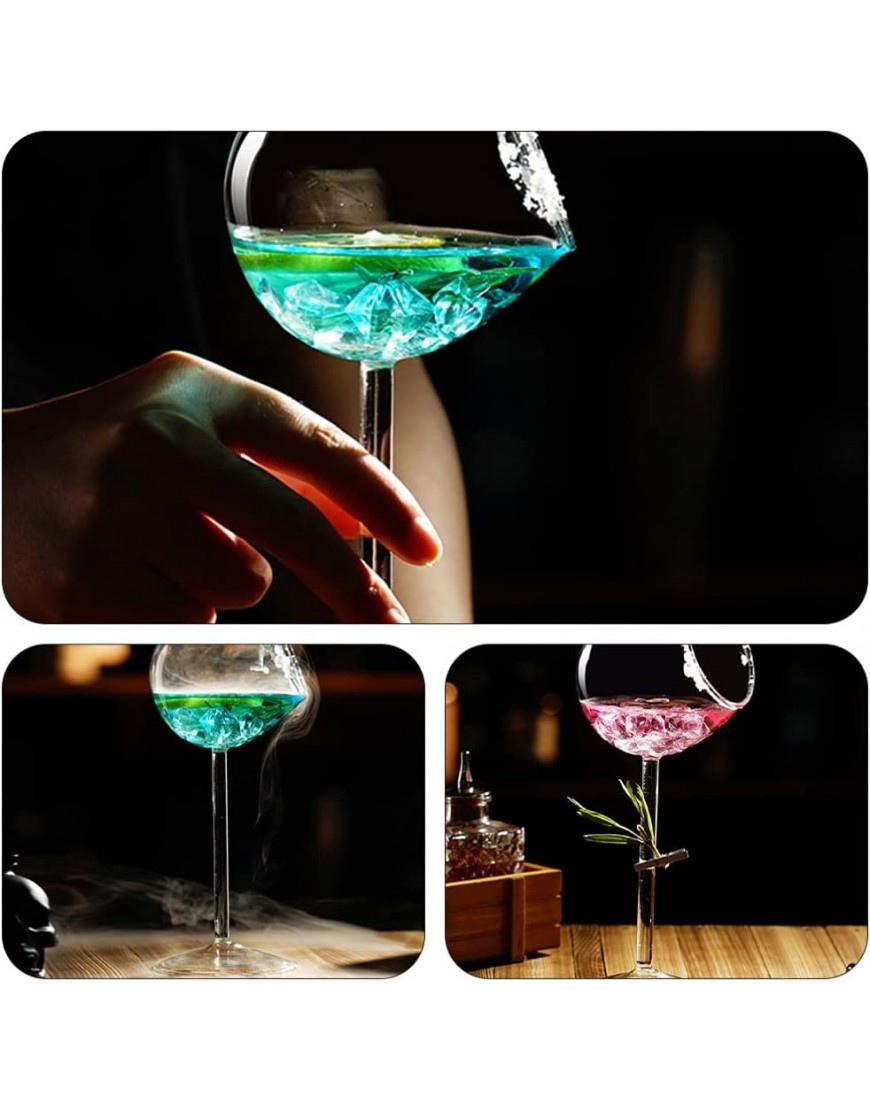 Angoily Cocktail en Verre Transparent Verre À Martini Vin Gobelet en Verre Tasse D' Verres À Pied Verres pour Whisky Bar à Jus Rouge Vin Cuisine Accessoires - BHWB1CZEM