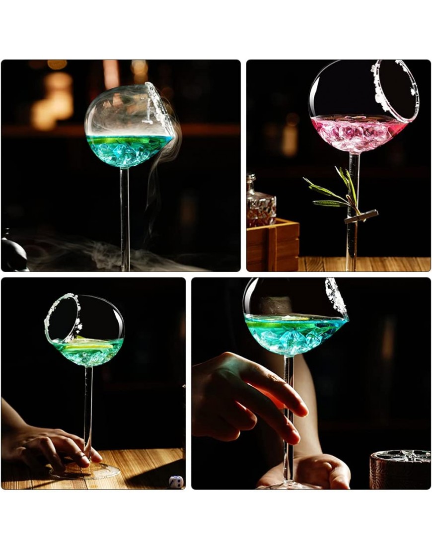 Angoily Cocktail en Verre Transparent Verre À Martini Vin Gobelet en Verre Tasse D' Verres À Pied Verres pour Whisky Bar à Jus Rouge Vin Cuisine Accessoires - BHWB1CZEM