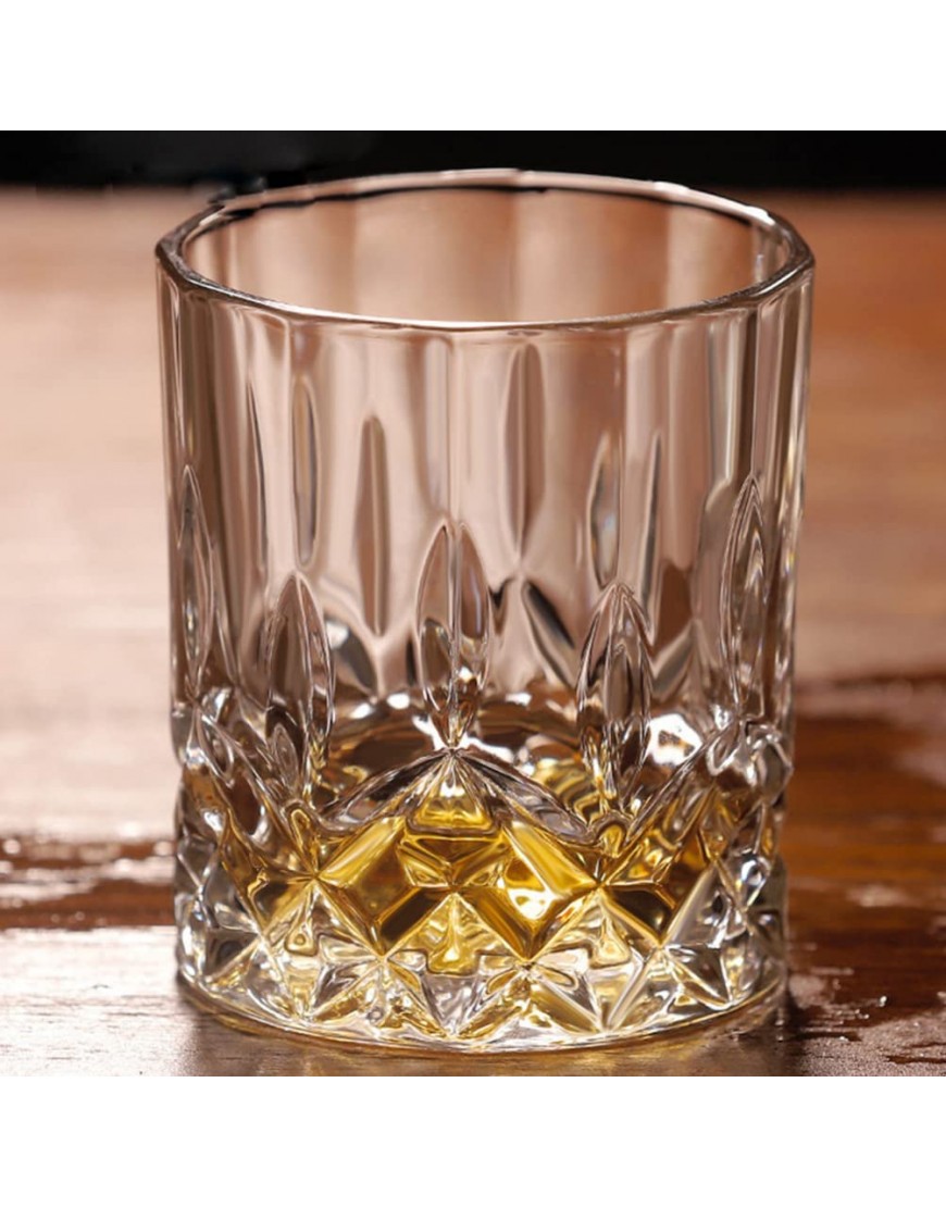 Cristal Whisky Lunettes 4Pcs Lunettes Set Cristal Liqueur Verres Bourbon Verres de Rhum pour Bar Accueil Tasse à Vin Winkey Gover Cadeau - BK1HKJHER