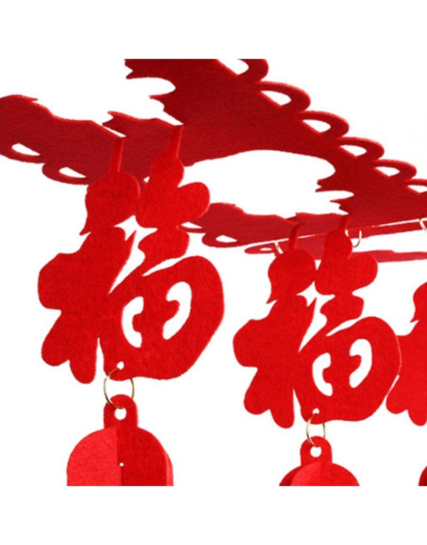 Guangcailun Bricolage Non-tissé Nouvel an Chinois Traditionnel FU Fête du Printemps Bannière Drapeaux Suspendus Ornement Décorations festives - BJVJ9PTSE