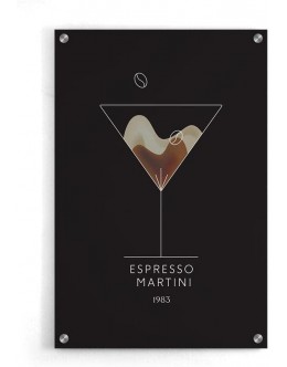 Walljar Espresso Martini Cocktail Peinture en Plexiglas - B813ALQRV