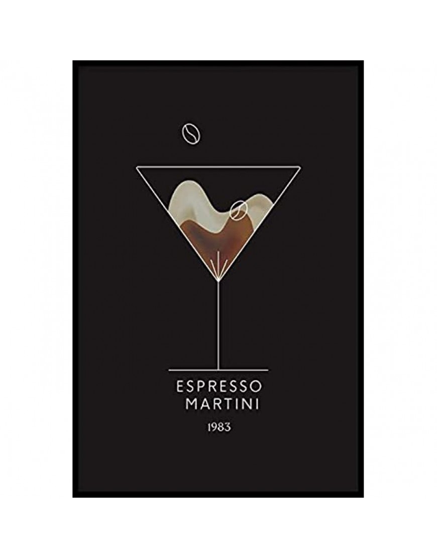 Walljar Espresso Martini Cocktail Poster avec cadre - B2WA2ZGTS