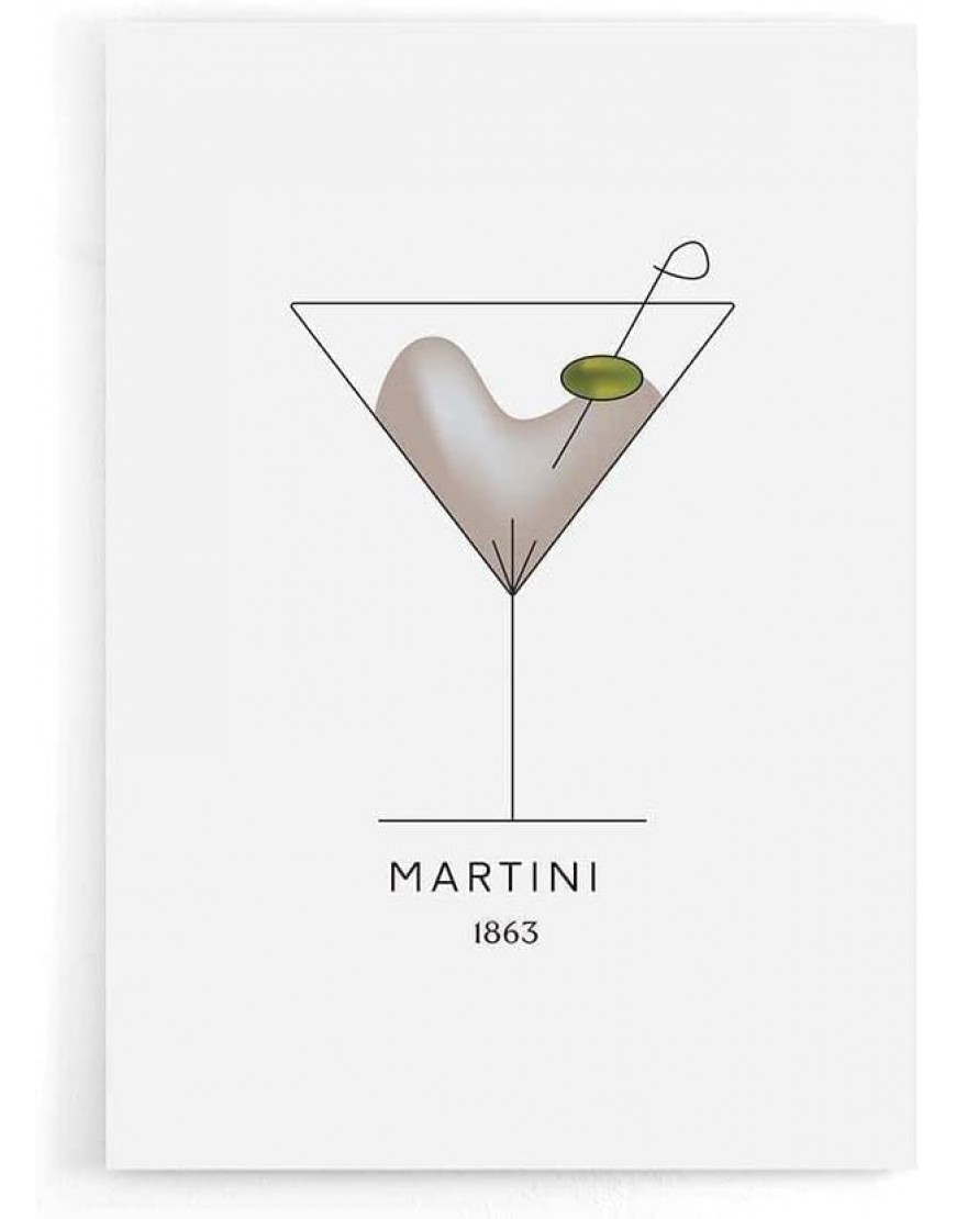 Walljar Martini Cocktail Poster - B99BNYXAM