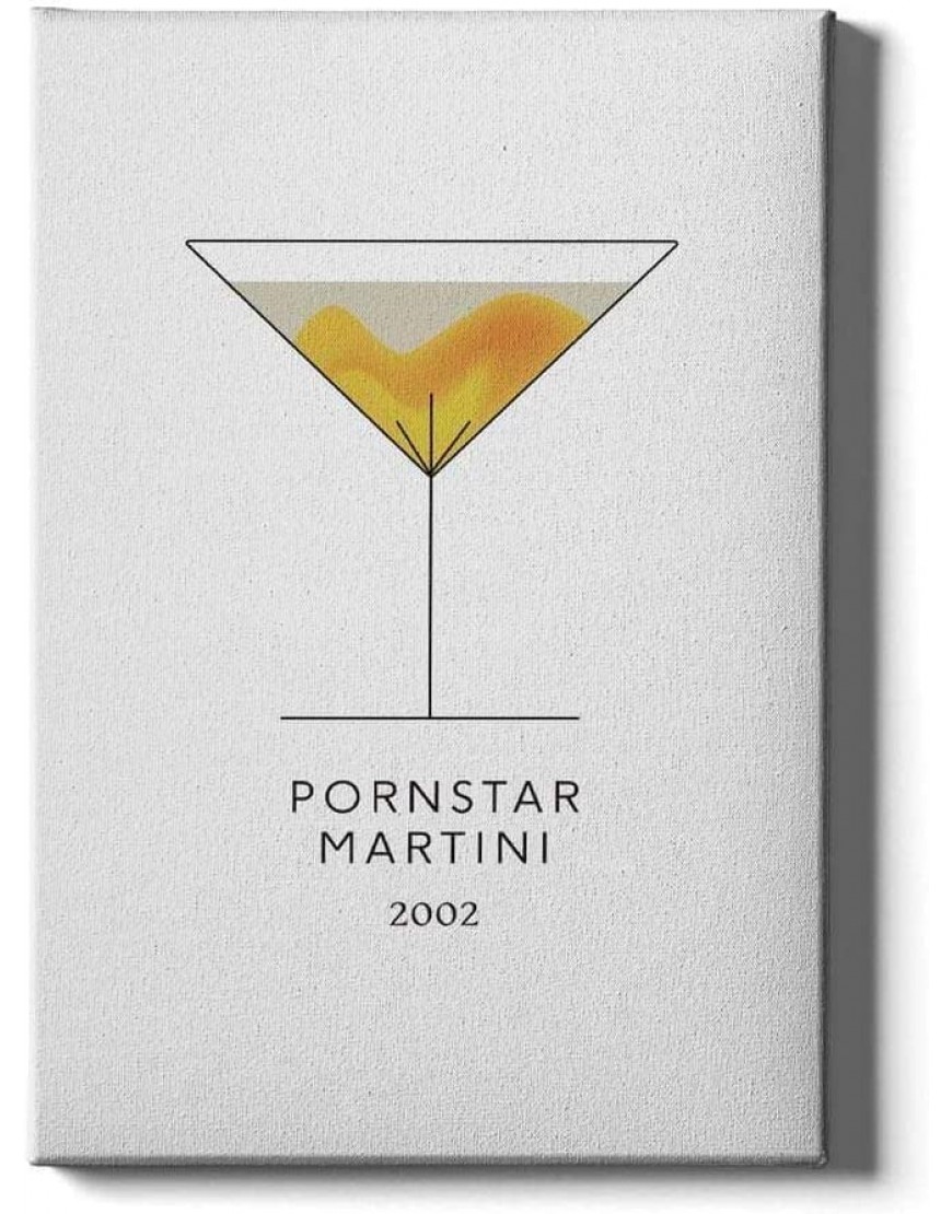 Walljar Pornstar Martini Cocktail Peinture sur toile - BB464OJMI