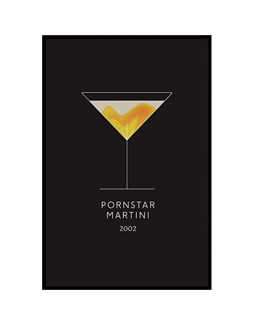 Walljar Pornstar Martini Cocktail Poster avec cadre - BKWN4PDTS