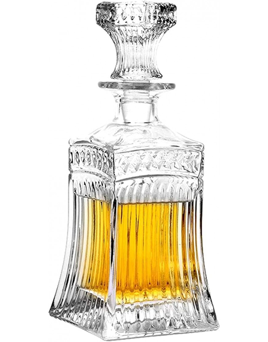 NIANXINN Verre Carafe avec Airtight Stopper géométrique Whisky Carafe for vin Bourbon Brandy alcools jus Eau rince-Bouche. Verre Italien Carafe Whisky Size : 16.9 oz 500ml - B4K45GLOF