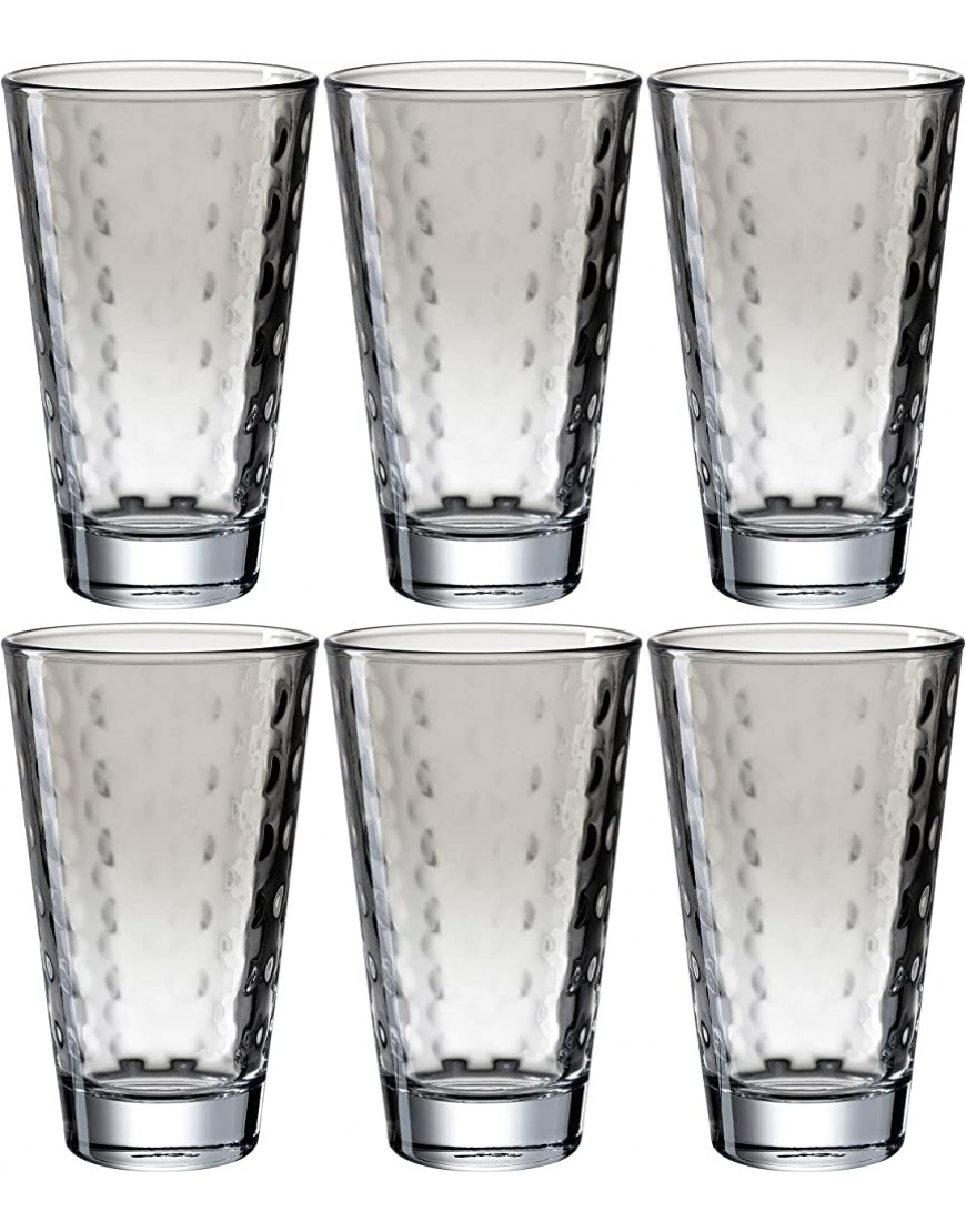 Leonardo Optic 025899 Lot de 6 verres à long drink lavables au lave-vaisselle Gris 300 ml - B2426REZK