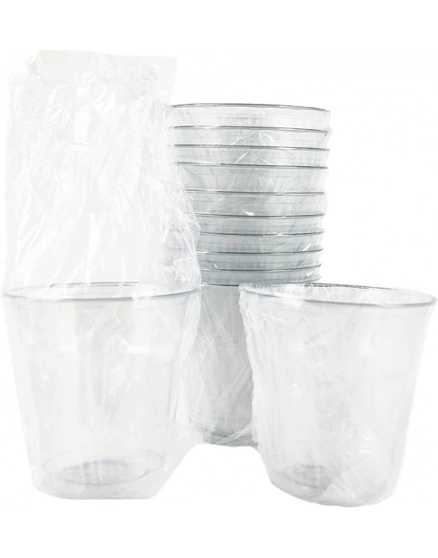Lot de 50 verres transparents de 250 ml emballés individuellement verres idéaux pour l'eau jus et boissons pour hôtel B&B et take AWAY - BQ34DULSX