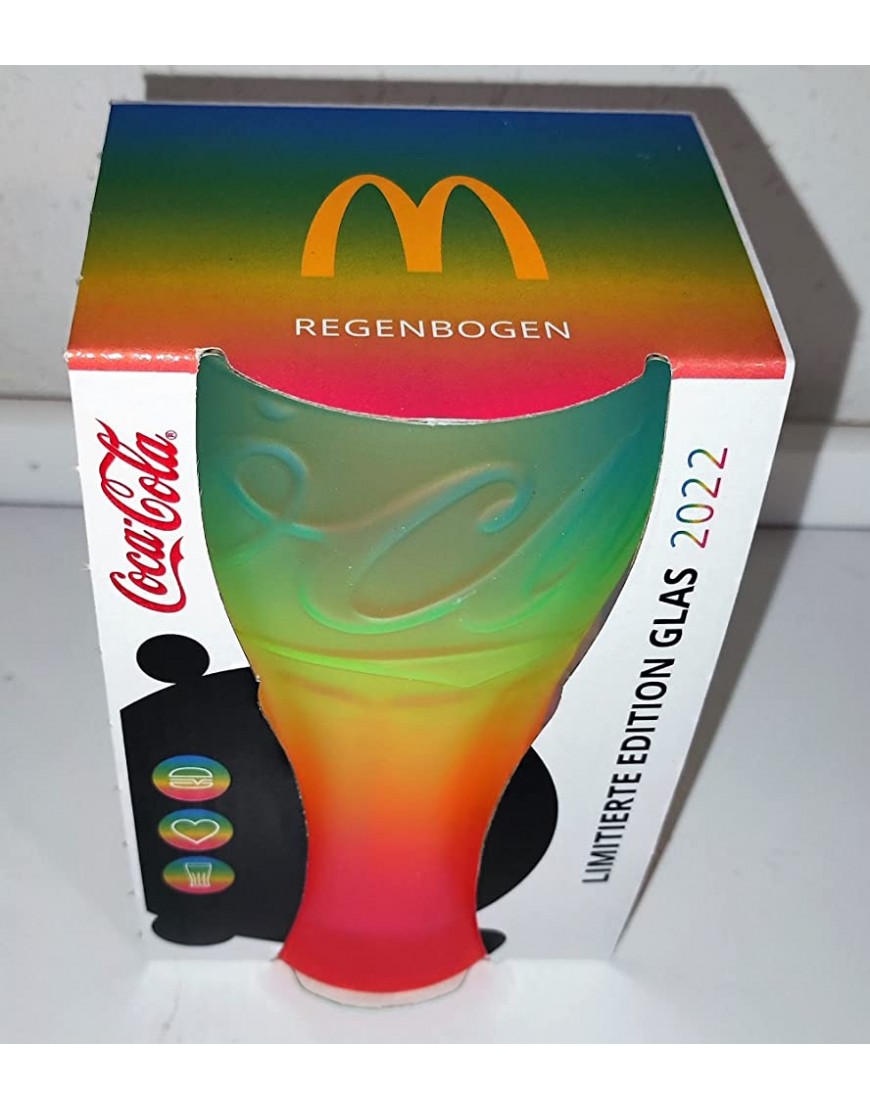 Mcdonald`s : Verre arc-en-ciel McDonald`s Coca-Cola Autriche 2022 Verre à boire - BK9M4QORP