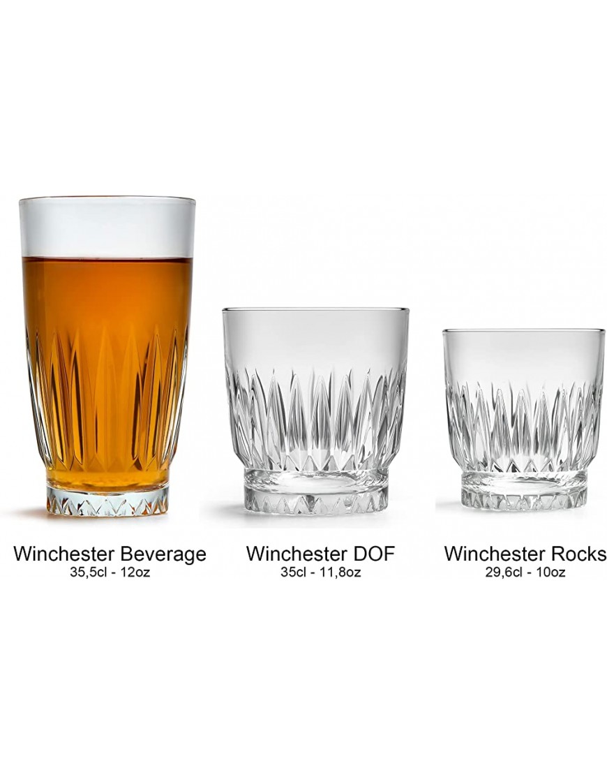 Verre long drink Winchester Beverage de Libbey 355 ml 35,5 cl lot de 6 élégant verre- qualité supérieure- vont au lave-vaisselle - B3DW6SRYH