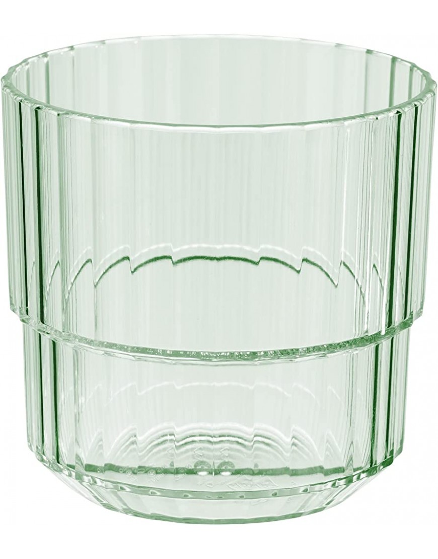APS Linea Gobelet en plastique Tritan de qualité supérieure avec 0,22 litre sans BPA empilable verre réutilisable incassable réutilisable et passe au lave-vaisselle 220 ml vert clair - B7VHDQMSG