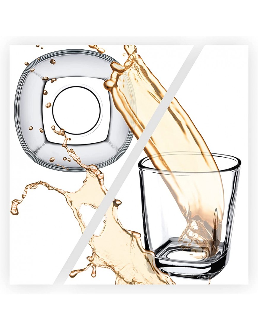 KADAX Verre pour boissons lot de 6 Verres 250 ml verres à jus verres à eau robustes verres à whisky verres à limonade Passe au lave-vaisselle - BEKW1ACRM