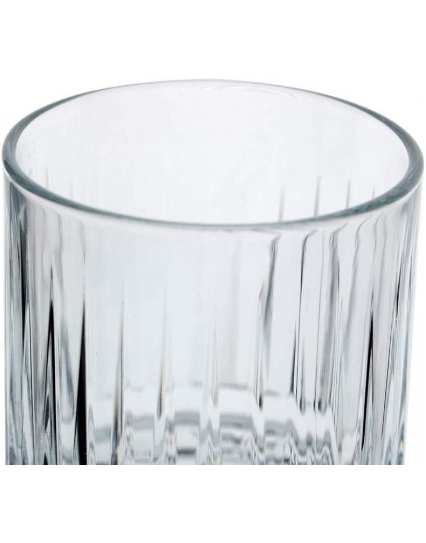Verre Elysia 35,5 cl 11 3 4 oz Lot de 4 verres Style vintage Idéal pour le service de long drinks et analotiques C-461 - B2W7DZHWB