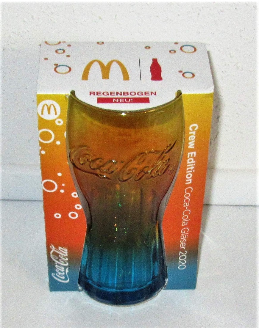 Verre Verre Verre Édition Limitée Verre Arc-en-ciel Mc Donald's 2020 NOUVEAU Verre à collection Colaglas Coca-Cola - B1894WRST
