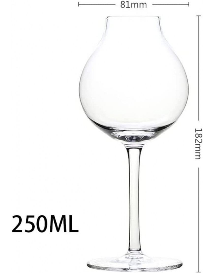 LIYINGY Crystal Glass Wine Cup Professional Whisky Glass Tulip XO Brandy Liqueur Gobblet Cup Home Wedding Party Drinkware Color : A Size : 2 Pcs - B1N1DOJOU