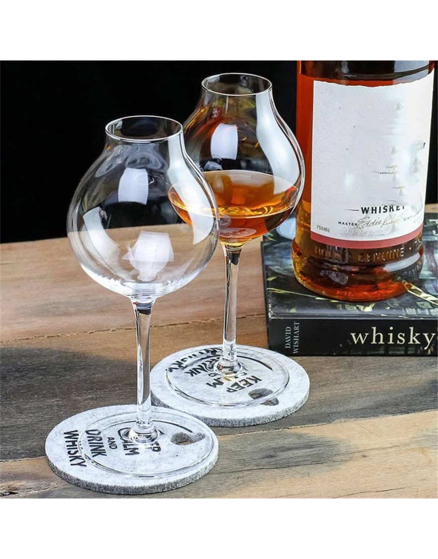 LIYINGY Crystal Glass Wine Cup Professional Whisky Glass Tulip XO Brandy Liqueur Gobblet Cup Home Wedding Party Drinkware Color : A Size : 2 Pcs - B1N1DOJOU