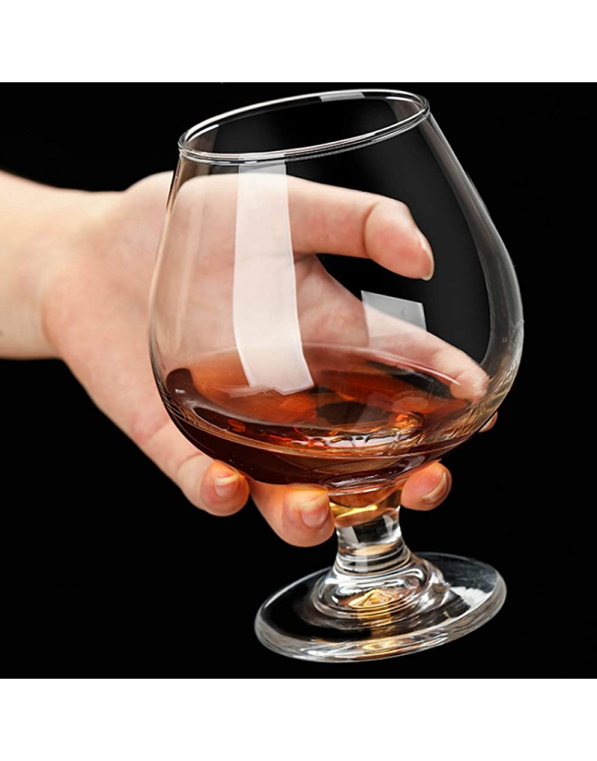 Lot de 2 verres à vin créatifs 500 ml Verre à brandy transparent Haute capacité Verre à vin rouge parfumé Convient pour whisky vodka - BV14ADVAP