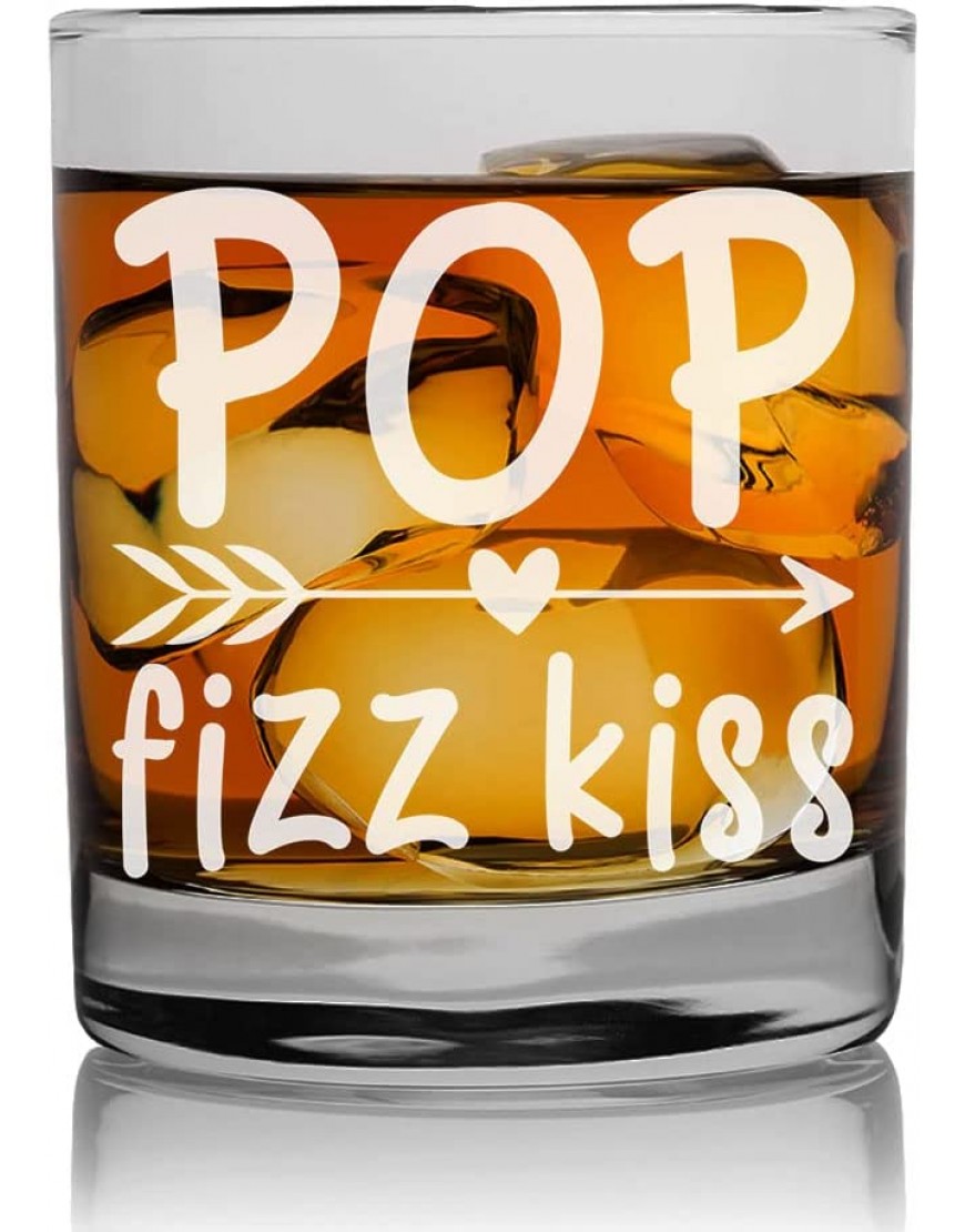Verre à brandy personnalisé pour pendaison de crémaillère 270 ml avec texte gravé : « Pop Fizz Kiss » - B673WSSYP