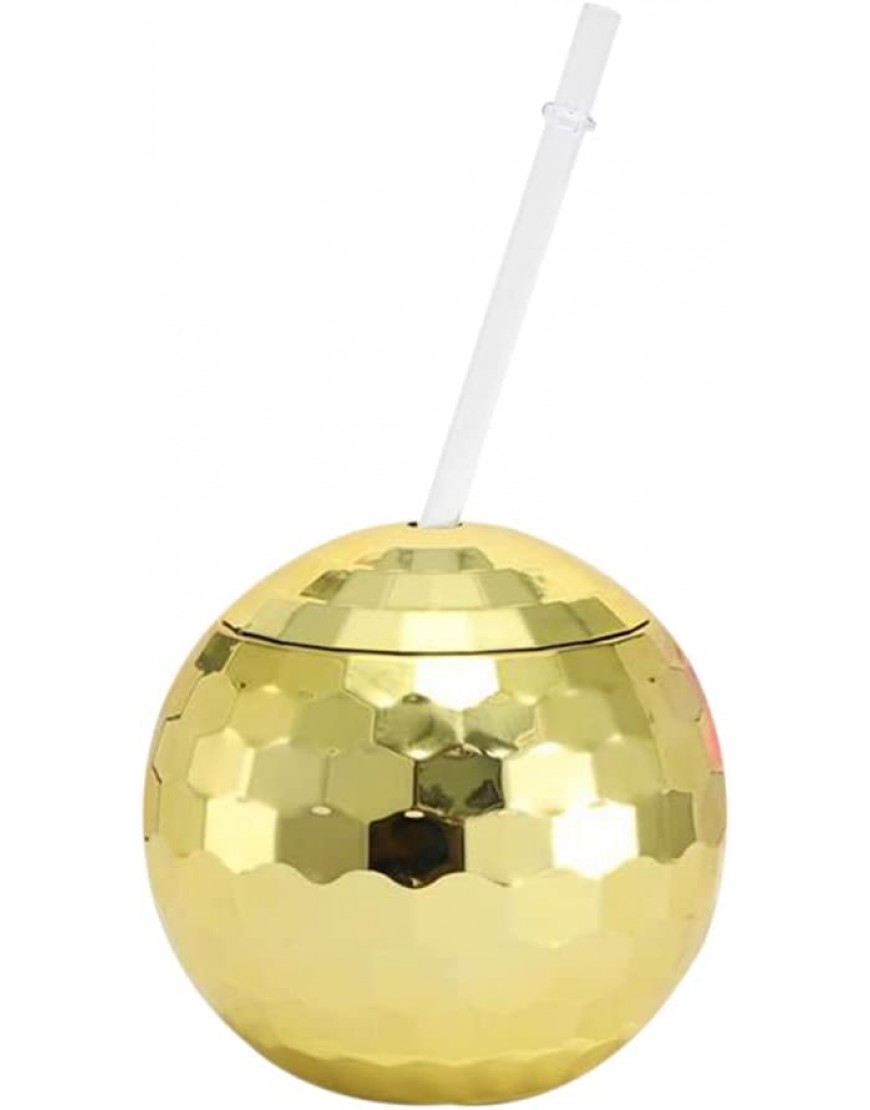 Gobelets à boules disco avec couvercle et paille réfléchissante décoration de sapin de Noël pour fête de mariage - BAKKHKQGK
