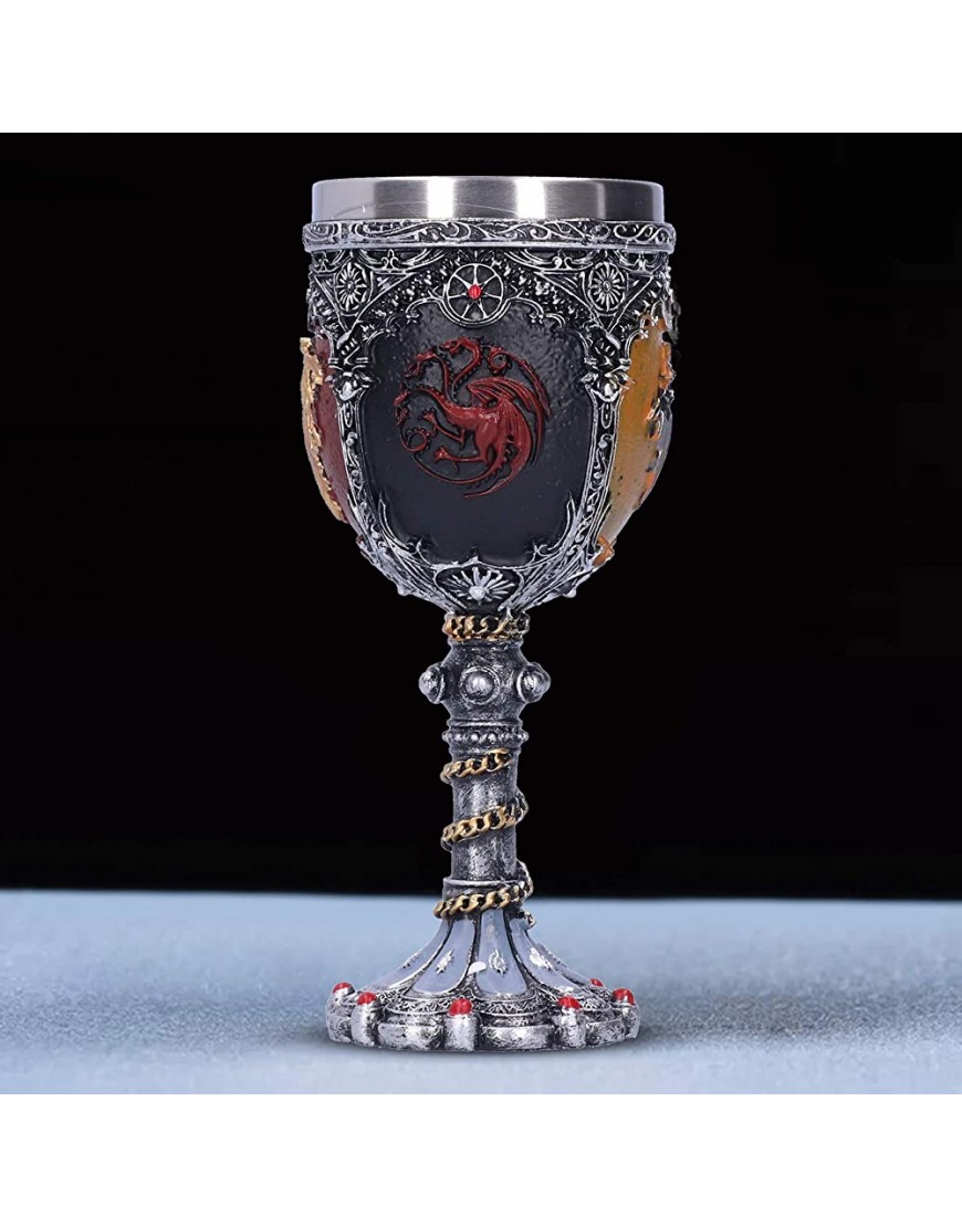 Gobelets et calices verres à vin à motif de Dragon 3D Vintage en résine pour accessoire de Bar à whisky Cocktail à vin Champagne - B1WJ3LIUG