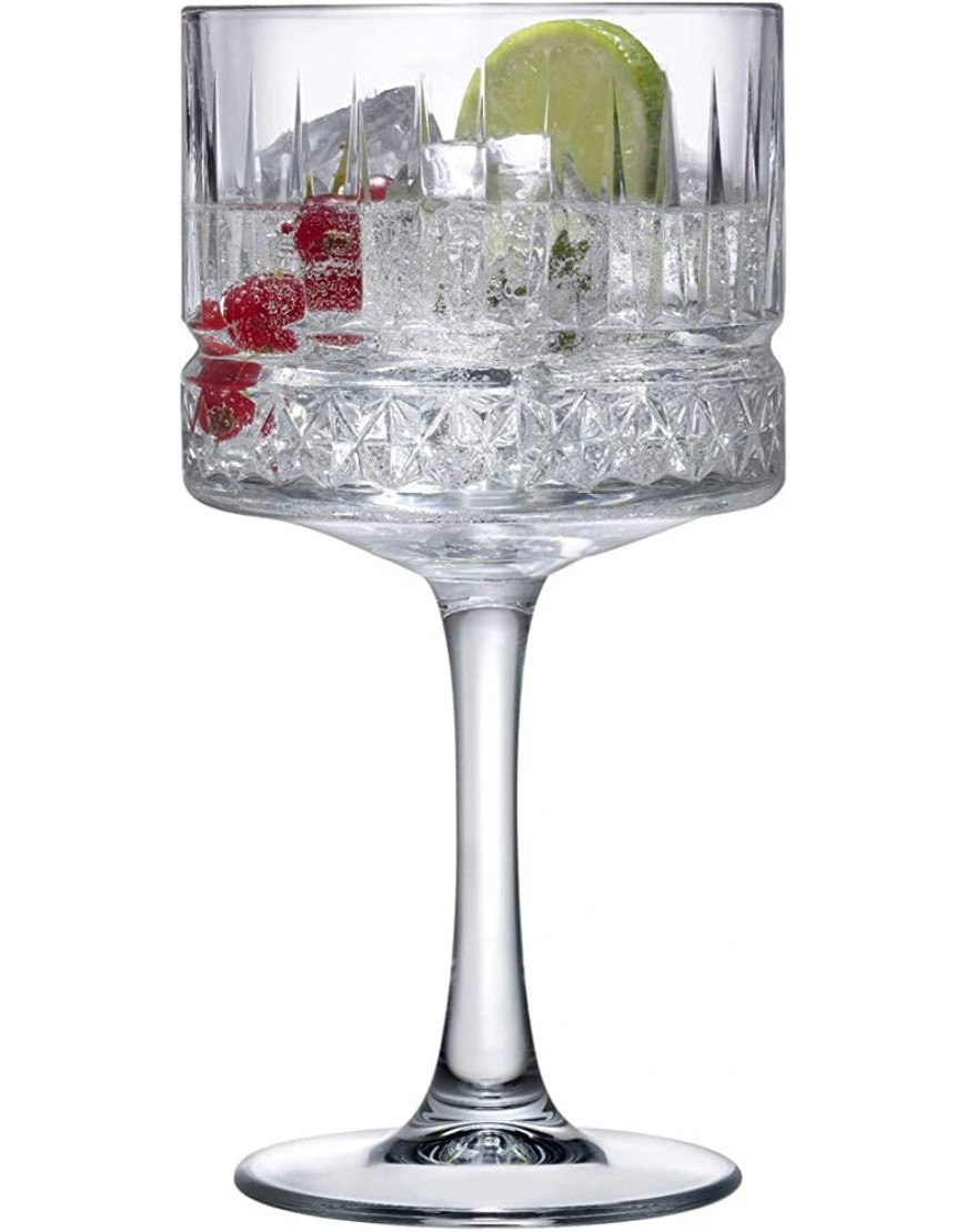 Pasabahce Elysia Lot de 6 verres à cocktail en verre transparent 50 cl - BMD87PFRB