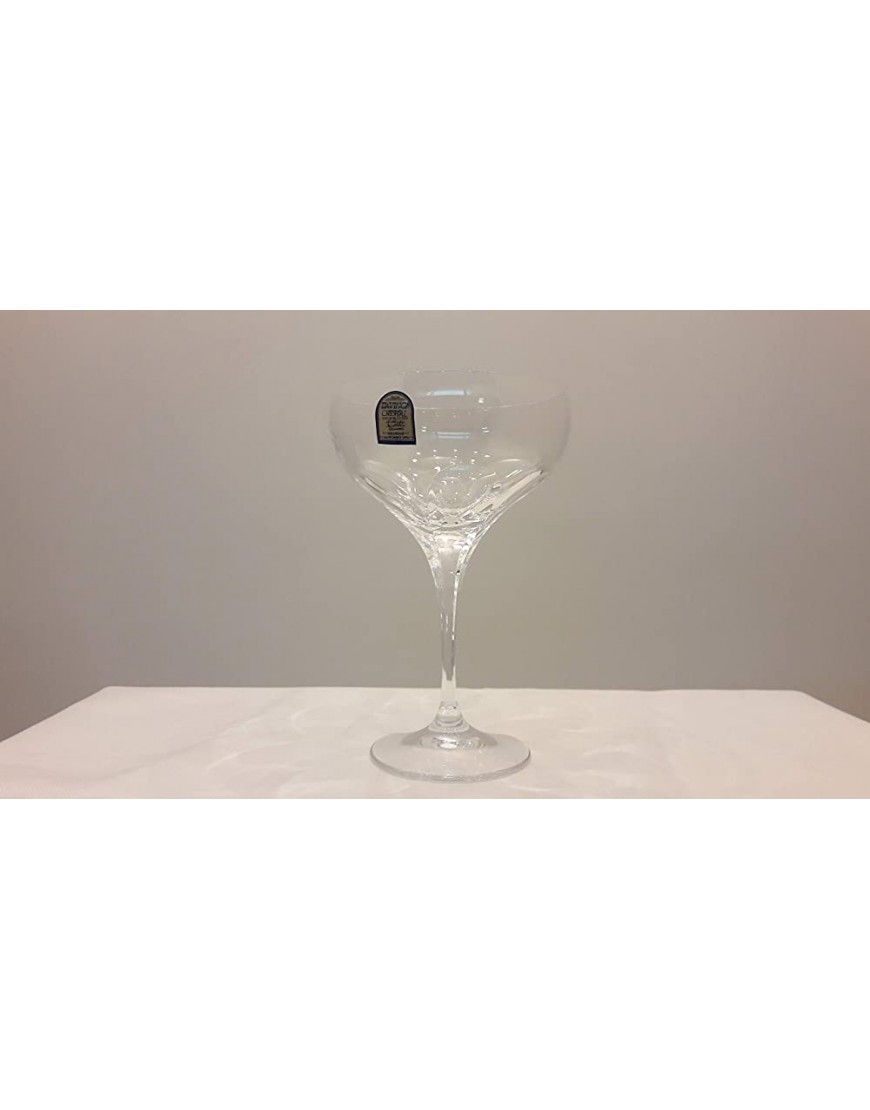Da Vinci Crystal Coupe à champagne Mod Lucca 24 % plomb soufflés avec coupe côte. Capacité 30 cl - BD5EJCHRL