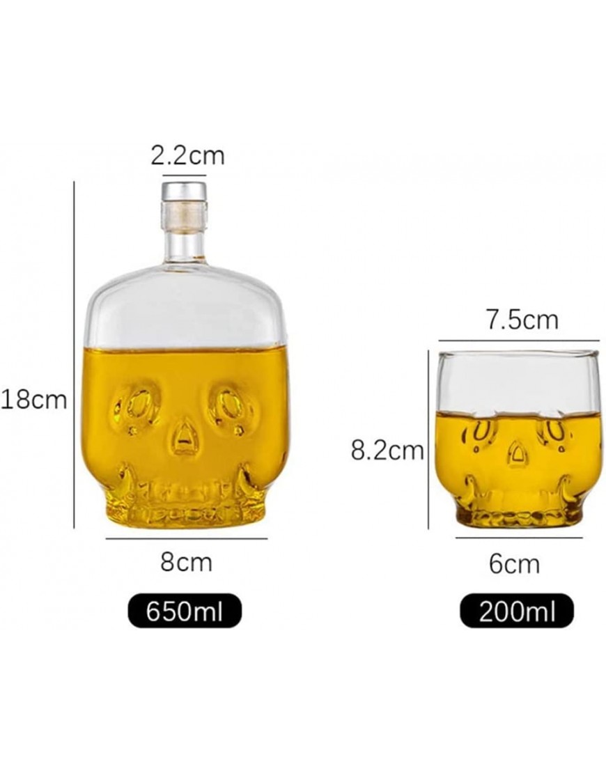 LIUZH Borosilicate Verre Whisky Whisky Boire Bouteille Shot Bouteille Halloween Party Drinkware Disantre Bottle Color : A Size : Glass bottle - B886WVDHE