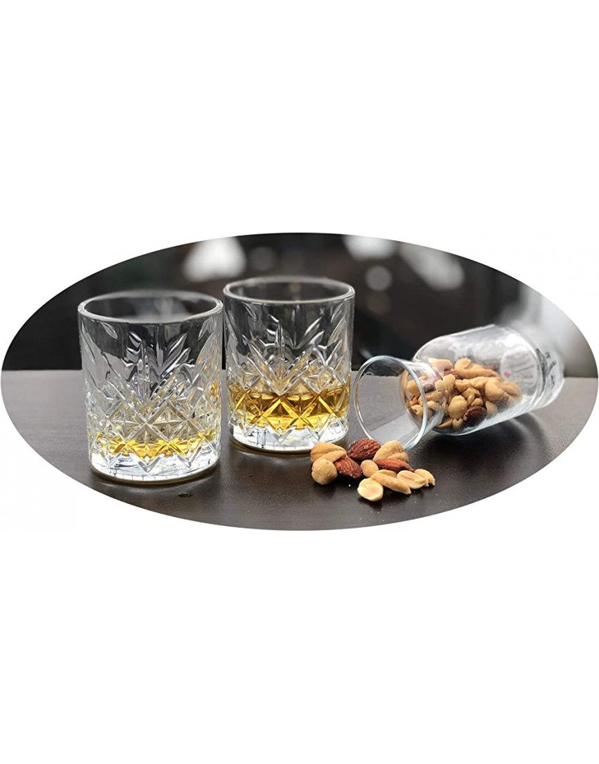 Topkapi Dallas 250.668 Lot de 3 verres à whisky avec carafe design rétro et aspect cristal - B9VWJSTTT