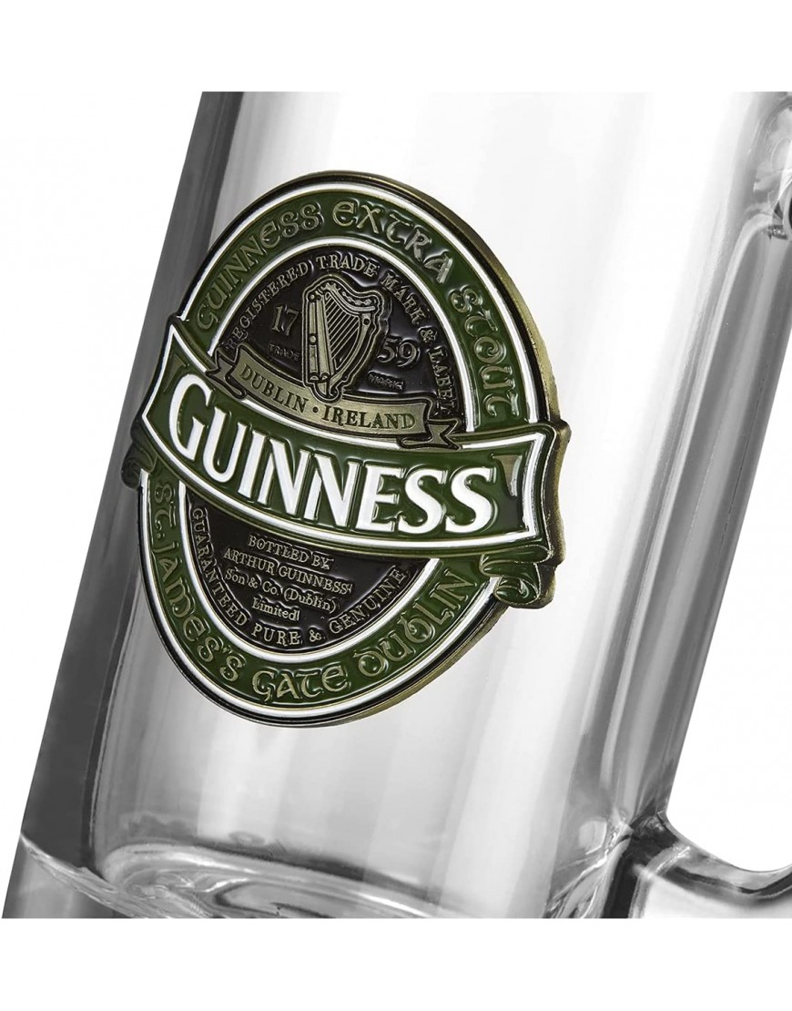 Chope Guinness Irlande Collector avec étiquette Guinness Irlande en relief - B53K5YBDF