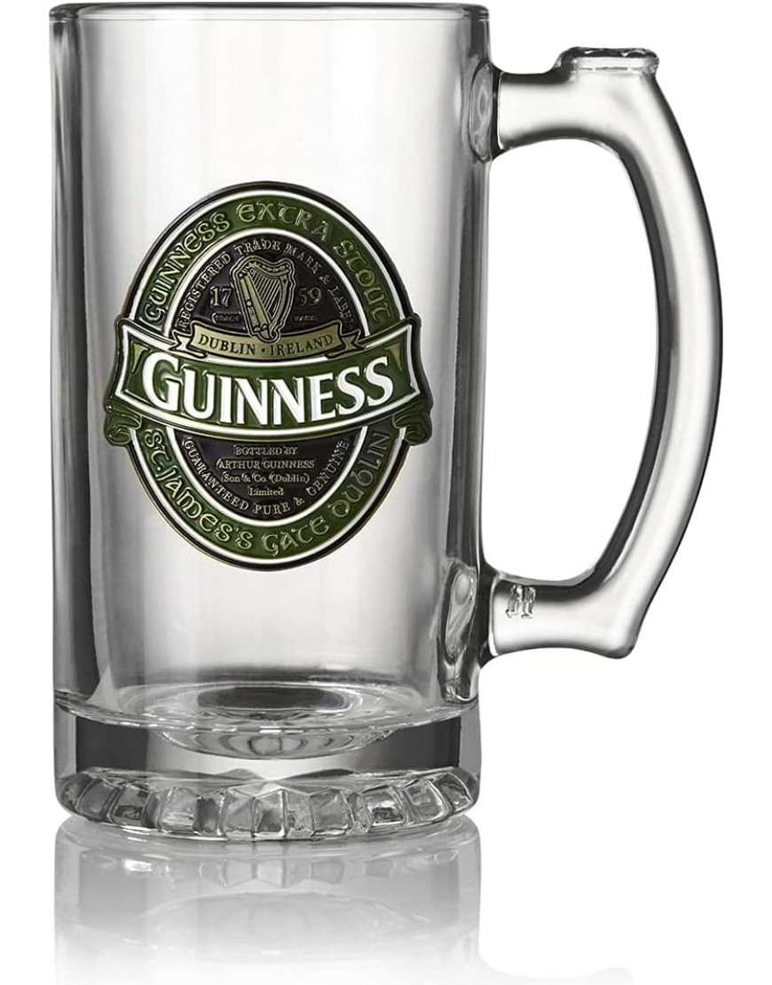Chope Guinness Irlande Collector avec étiquette Guinness Irlande en relief - B53K5YBDF