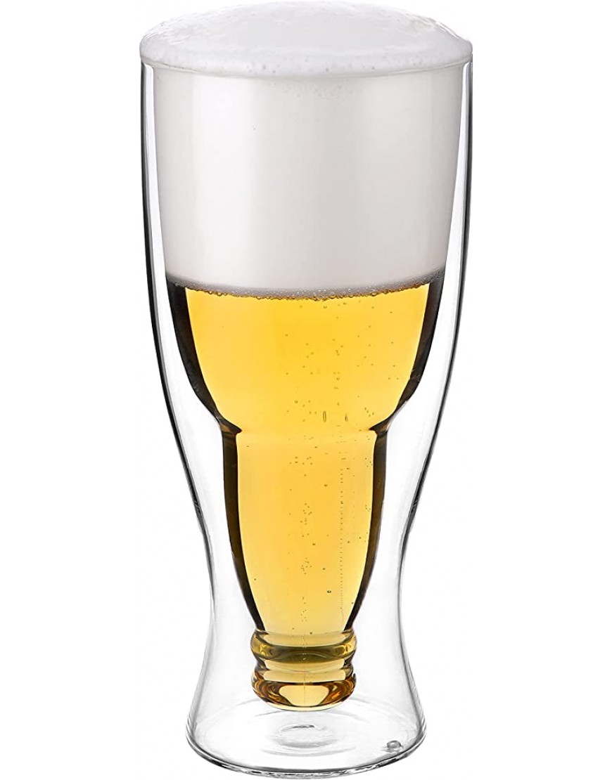 CnGlass Lot de 2 verres à bière à double paroi 383 g - BM6H6KGJX