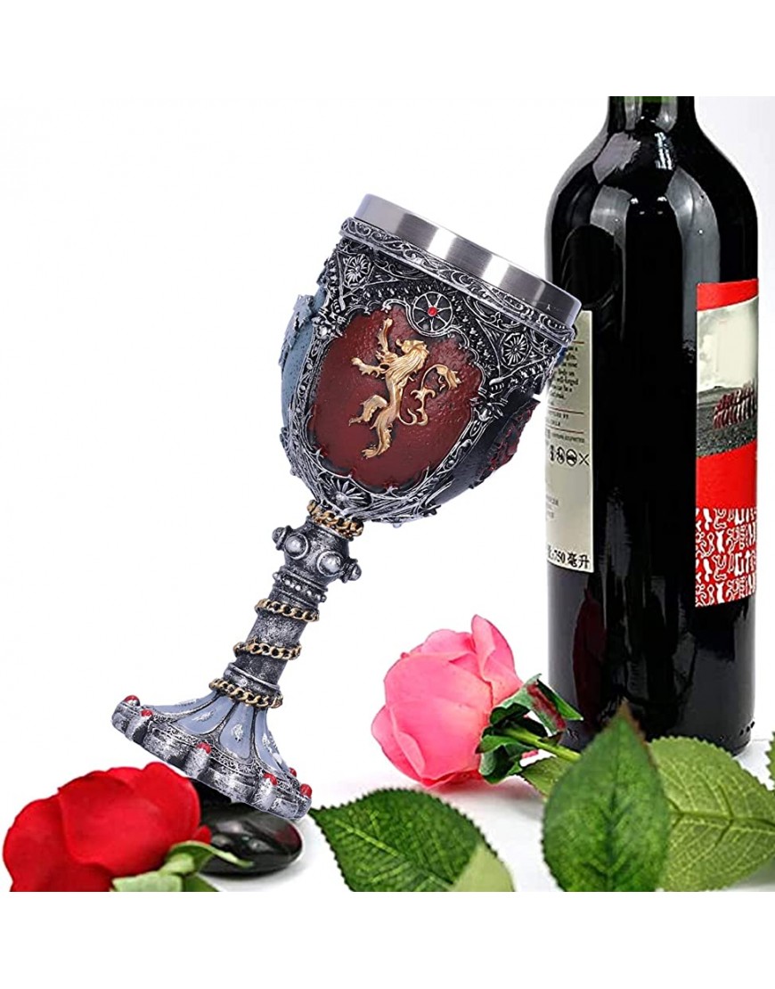 Gobelet médiéval Verres à vin en Acier Inoxydable Tasse de whisky pour la Décoration de Fête de Bar à la maison 7 x 7 x 18cm - BMM7JTLRM