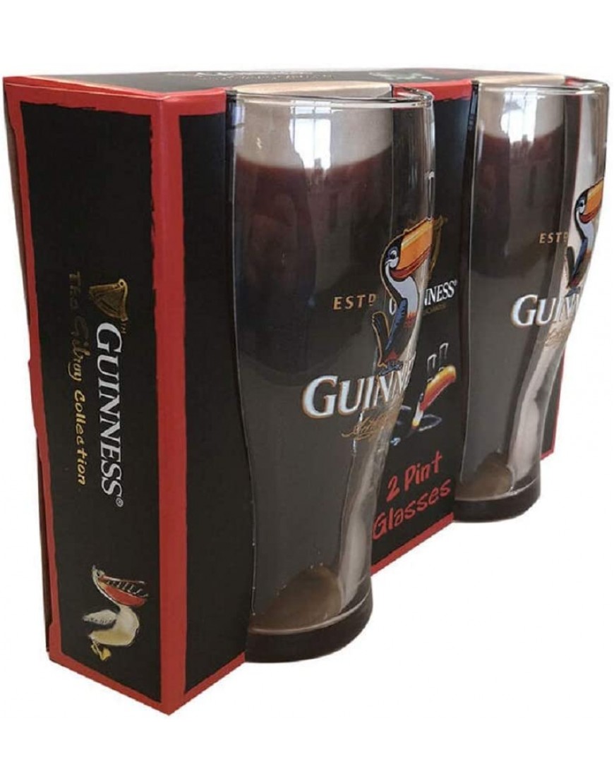 Guinness Toucan Lot de 2 verres à bière - B1N92KPUB