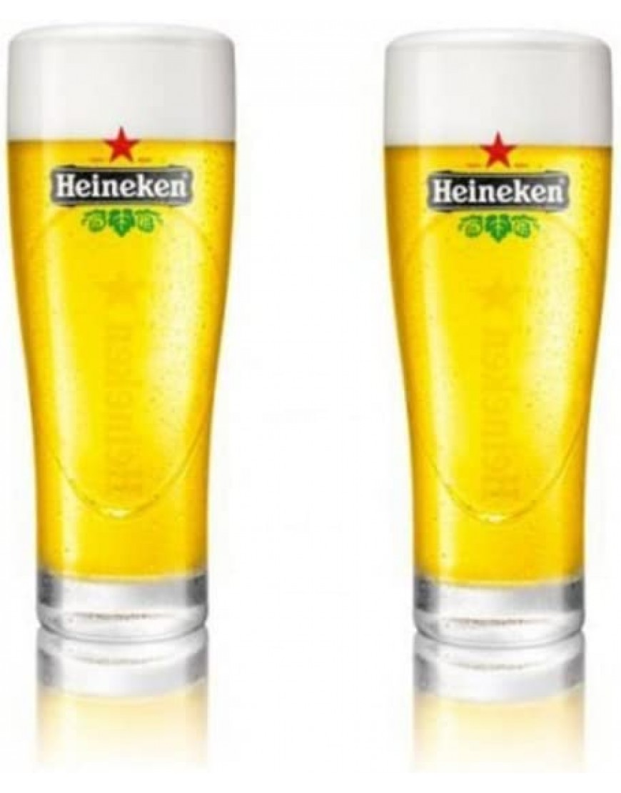 Heineken Lot de 2 verres à bière 25 cl - B1KEKBTBD