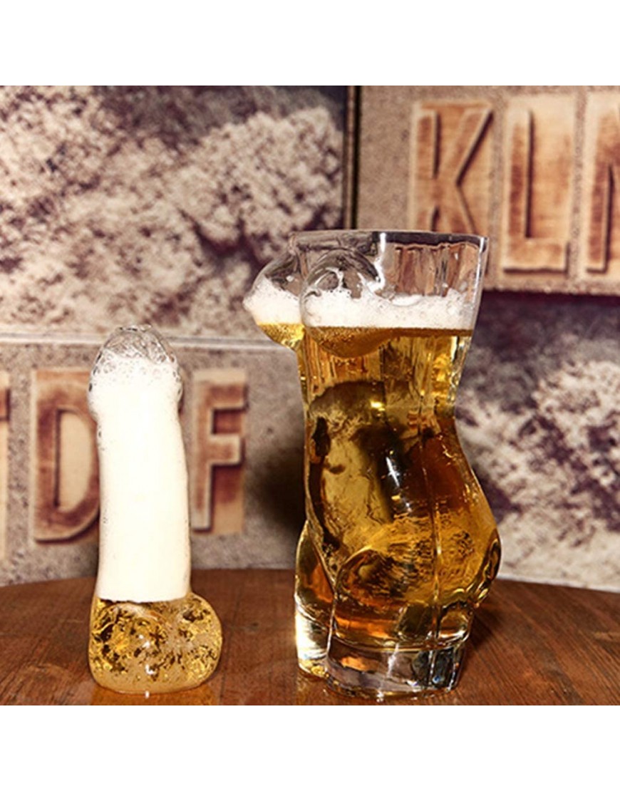 Leikance – Verre transparent en forme de corps pour vodka whisky bière - BDQ8KFGVA
