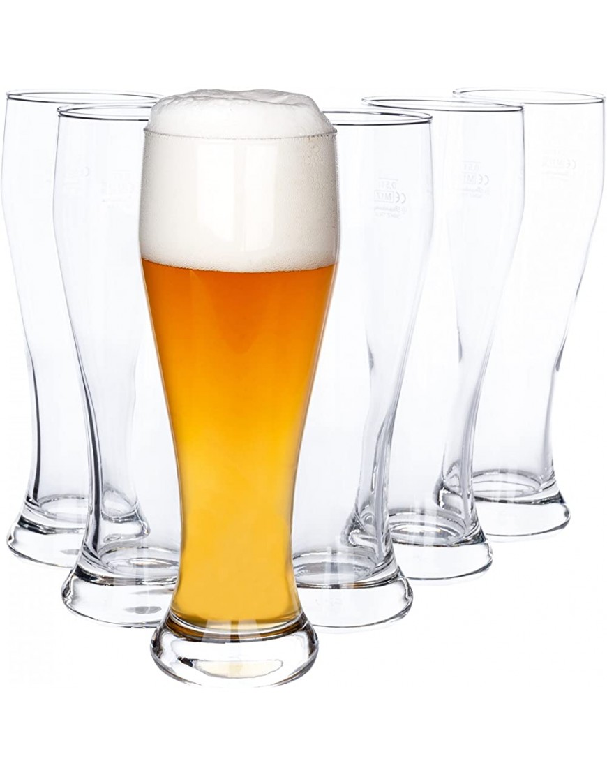 Lot de 6 verres à bière blanche 0,5 l. - B6NH1JMOL
